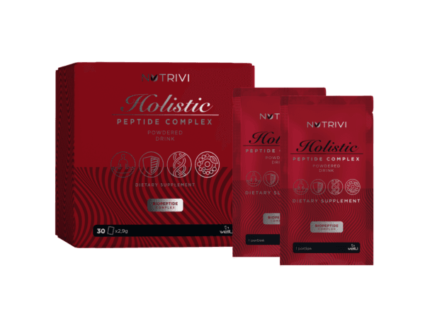 Nutrivi Holistic Peptide Complex – suplement diety z liofilizowanym kolagenem rybim i składnikami premium w Moments Medica SPA , 30 saszetek. Wsparcie układu immunologicznego i zdrowia holistycznego.